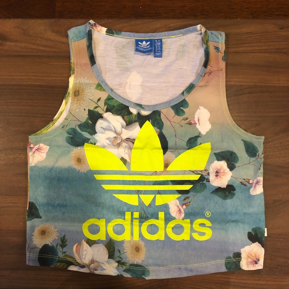Adidas originals trefoil crop top